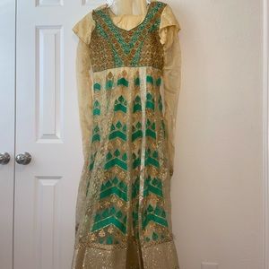 Golden anarkali